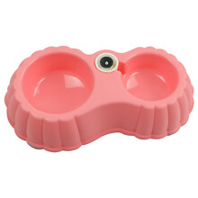 美吉氏 狗碗猫碗 宠物饮水喂食双碗  自动出水双碗 粉红色 大号