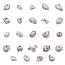 北鸥（BEIOU） 合金钻饰饰品水钻指甲钻石北欧美甲钻工具用品24款可选1颗/包 合金闪钻B-14