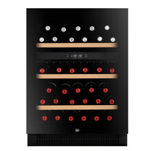 隐逸名望（EREMITE）EM-46KSBI家用嵌入式红酒柜恒温酒柜葡萄酒储藏保鲜冷饮冷藏冰吧柜 玻璃门双温