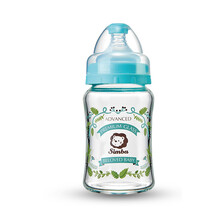 小狮王辛巴 新生儿玻璃奶瓶初生婴儿宽口径小奶瓶迷你 防胀气小号硅胶奶嘴 宽口径香草180mL