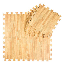 明德无异味仿木纹草坪纹地垫 家用客厅卧室满铺宝宝学步防滑防摔爬行垫隔凉防潮拼接爬爬垫子 木纹1片价(拍下备注颜色)送边条 30*30*1cm