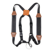 猛犸象萨克斯双肩背带儿童学生成人适用 初学者 牛皮配件 更健康的萨克斯风背带 小号（棕）【1.2米-1.5米35kg内】