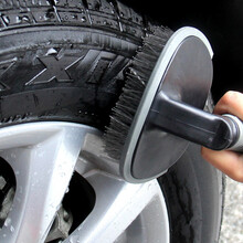 蓝帅 轮胎刷子 汽车用洗车轮胎刷 车用毛刷钢圈轮胎刷子 洗车清洁工具 汽车用品 T型轮胎刷子单个 蓝帅轮胎刷