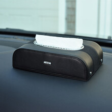 卡先生 车用仪表盘纸巾盒车载扶手箱抽纸盒内饰装饰 黑色 奥迪A4L A6L A7 A8L