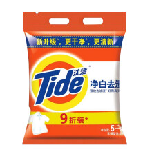 汰渍（TIDE） 汰渍洗衣粉清洁净白去渍型5kg袋装洗衣粉