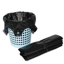 润欣 垃圾袋家用厨房加厚中号手提式背心塑料垃圾袋 黑色 6卷300只