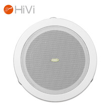 惠威（HiVi）JS106 家庭影院定压吸顶天花喇叭吊顶音响6英寸背景音乐公共广播系统会议音箱超市咖啡厅音响