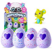 哈驰魔法蛋（HATCHIMALS）神奇孵化蛋迷你蛋蛋宠物玩具蛋奇趣蛋 趣味儿童益智套装 迷你蛋4颗装+1只玩偶