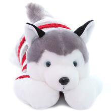 萌吉 毛衣哈士奇公仔玩偶毛绒玩具狗抱枕生日礼物女生抱枕公仔汽车抱枕家居摆件 70CM