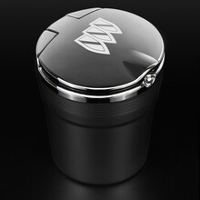 迈多多别克GL8英朗君威昂科威君越威朗凯越车载烟灰缸带LED灯 黑色 别克专用带车标