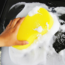 车太太 汽车洗车海绵擦车吸水珊瑚海绵高密度抛光打蜡海绵清洁工具洗车配件072 汽车用品超市 弧形海绵