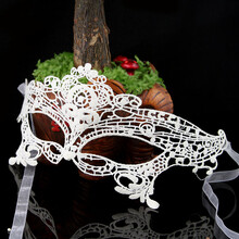 盛泉 蕾丝面具 舞会性感黑色蕾丝面具 摄影写真party蕾丝头饰面具 意大利公主面具 黑色