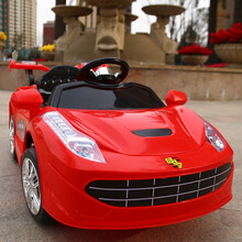 保时捷儿童电动车四轮汽车可坐人摇摆车遥控车充电电瓶车自驾车小孩电动玩具车 红色 标配单电单驱音乐早教+遥控+摇摆