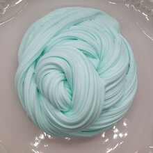 拉面泥手工减压珠光泥棉花泥雪花雪粉泥 薄荷绿色（100ml装）