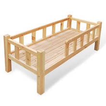 幼儿园床实木床儿童床护栏床上下床幼儿园专用床婴儿床幼儿午休床 160*80*55CM