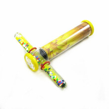 光之花火流沙型万花筒液态万华镜多棱镜油棒年会礼品益智儿童玩具 向日葵+黄色油棒