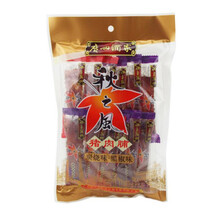 广州酒家利口福 猪肉棒 猪肉脯 牛脯 包装 猪肉干 牛干 休闲办公零食零嘴 85g炭烧黑椒猪肉脯