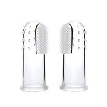 比卡诺 婴儿指套按摩牙刷磨牙刷 宝宝乳牙刷指套训练刷 2支装