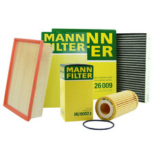 曼牌滤清器 滤芯适用于 机油滤+空气滤+空调滤 三滤 10-16款保时捷卡宴 3.0T 汽油车