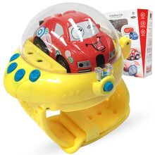 儿童手表遥控车玩具 穿戴式社会人手表网红感应遥控汽车 CX抖音遥控车-黄色表带+颜色随机小车一辆