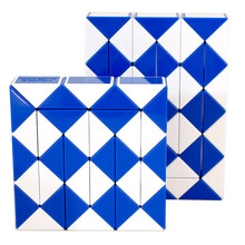 百变魔王 魔尺24段36段48段72段魔条魔棍儿童学生益智玩具 魔尺36段+48段 红色