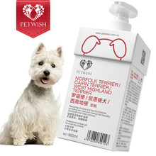 宠愿PETWISH罗福梗凯恩梗西高地梗沐浴露杀螨除菌狗狗洗澡香波成幼犬专用去毛结宠物沐浴液500ml