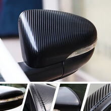 DUBANG 汽车改色膜全车 汽车内饰贴纸 汽车贴膜 车身改装车顶中控高光亮面改色贴膜装饰用品 5D碳纤黑  0.5*1米