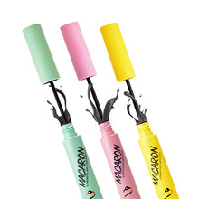 火烈鸟精细纤长睫毛膏马卡龙睫毛膏浓密卷翘根根分明防水汗不晕染持久不脱妆 精细纤长（绿）