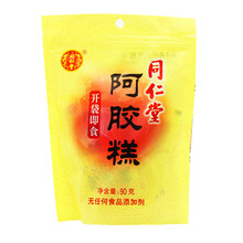 北京同仁堂阿胶糕礼盒阿胶固元膏即食阿娇固元糕可配搭阿娇东阿县阿胶糕块啊胶片适搭阿娇补血口服液阿胶山楂 即食阿胶糕 90g*1袋