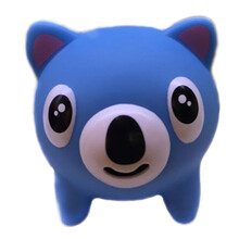 吐舌头减压玩具 宝宝洗澡玩具戏水搪胶玩具 儿童卡通橡皮游水动物捏捏叫 蓝考拉