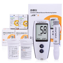 达乐 2208血糖仪 2208血糖试纸 CareSens II 血糖仪试纸 【仪器】+100条试纸+100针头+100酒精棉片