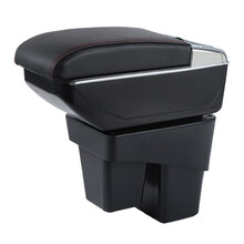 驾驰 14--18年款新飞度扶手箱03-14年款老飞度扶手箱飞度三厢两厢用中央手扶箱免打孔储物盒改装 双层伸缩款-（无USB） 黑色 04--07年款 两厢飞度