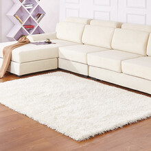 雪之恋弹力旗地毯客厅茶几沙发卧室地毯简约现代加密加厚 米白色 200*300CM