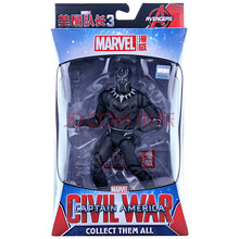 中动漫威正版美国队长3 MK45钢铁侠模型人物 复仇者联盟蚁人玩偶玩具 支架板 黑豹