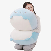 拍拍虎 卡通角落生物公仔毛绒玩具超柔软体抱枕儿童玩偶娃娃生日礼物 60厘米蓝恐龙