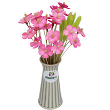 润樟鲜花干花金钱花（每束20朵）中国风现代简约时尚西欧风情家居办公客厅酒店装饰干花 （不含花瓶） 金钱花20朵（粉色）