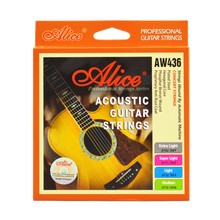 三套装爱丽丝民谣吉他弦AW436木吉他琴弦套装弦配件AW432吉它弦线 AW436XL套弦(010-047)+送2拨片