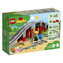 乐高(LEGO)积木 得宝DUPLO 10872 火车桥梁与轨道 2-5岁+ 儿童玩具 幼儿大颗粒早教 男孩女孩生日礼物