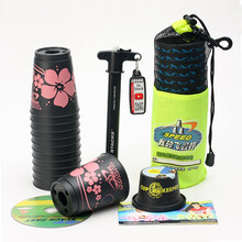 抖音同款史塔克速叠杯比赛飞叠杯儿童玩具 史塔克二代粉红夏威夷速叠杯