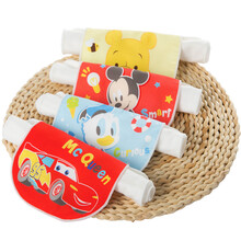 迪士尼（Disney） 男宝宝纱布 新生儿 纯棉 A类吸汗巾 垫背巾4条 维尼米奇唐老鸭赛车