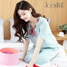娇银月子服夏季透气哺乳睡衣纯棉孕妇睡衣产后哺乳衣喂奶衣 夏季薄款（适合25~40度穿） L（适合体重140斤以内）