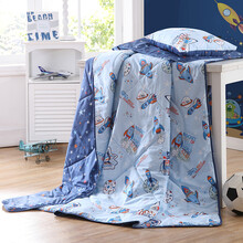梦洁宝贝 儿童被芯 纯棉夏被 空调被 全棉薄被子 太空飞行 1.5米床 200*230cm