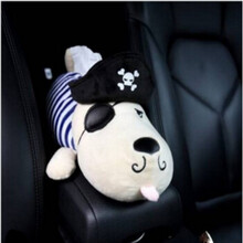 华饰 车载纸巾盒扶手箱汽车纸巾盒挂式 创意汽车用品大全车内装饰卡通可爱网红抽纸盒 【海盗狗】-纸巾盒