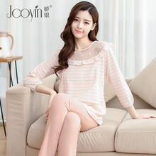 娇银月子服纯妇夏季薄款孕妇睡衣春夏产妇产后哺乳期喂奶家居服套装 白色（夏季薄款，适合25~40度穿） L（适合体重140斤以内）