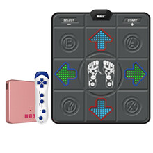 舞霸王 跳舞毯单人体感游戏机家用跳舞机电脑电视双用动感儿童亲子游戏跑步游戏毯 PU酷灰色+1手柄+切水果+手舞足蹈+体感游戏 单人【无线毯】