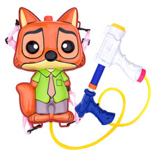 宝宝儿童玩具抽拉式喷水枪大号高压背包式水枪呲水枪男女孩戏水漂流沙滩电动滋水枪喷射枪打水仗 抽拉式 背包款尼克狐