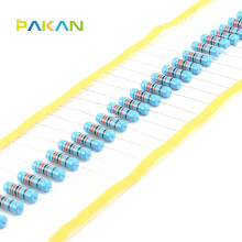 PAKAN 3W电阻器 1% 3W色环电阻 欧姆 金属膜电阻3W 20R 精度1% (10只)
