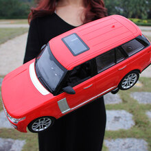 儿童节礼物 超大型充电路虎遥控汽车漂移仿真方向盘遥控越野赛车模型儿童玩具 超大40厘米路虎手柄遥控（红色）