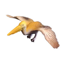 实心仿真动物模型飞禽鸟类 天鹅大雁 老鹰 鹦鹉 猫头鹰儿童玩具 小号鹈鹕