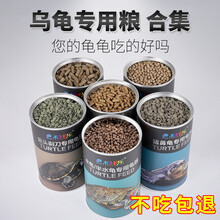 柏卡乐乌龟饲料龟龟粮巴西鳄龟黄头猪鼻水龟专用饲料龟食补钙 鳄龟粮【上浮型*小颗粒*500ml